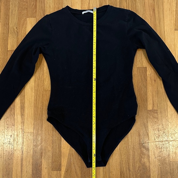 Mangopop | Women’s Black Long Sleeve Bodysuit - Picture 12 of 13
